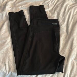 PINK Victoria's Secret Cozy Black Leggings